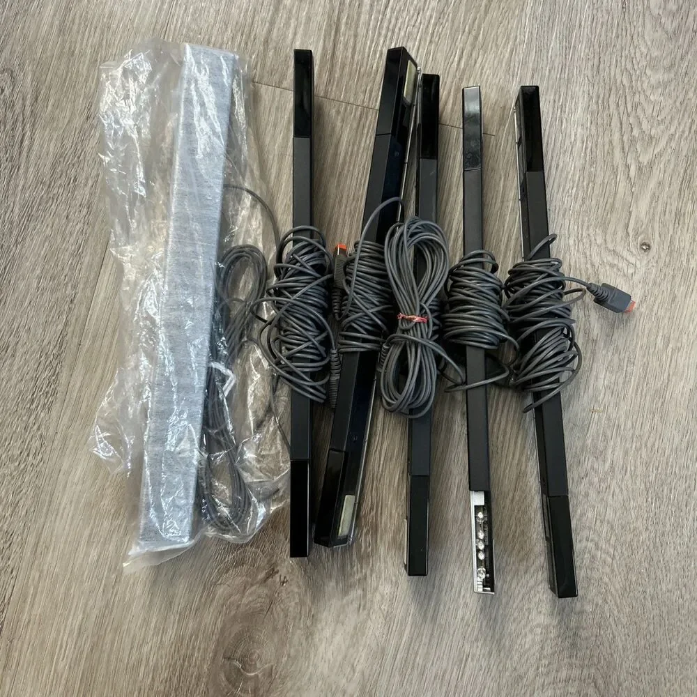 Nintendo Wii Sensor Bar Lot of 6 OEM Wired RVL-014 Wii & Wii U Genuine Tested